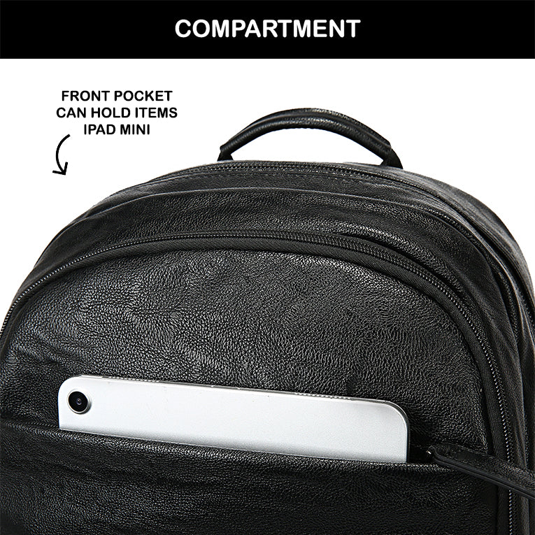 Tas Ransel Kulit - BYNR 16587 BL