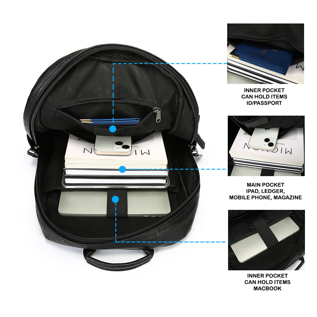 Tas Ransel Kulit - BYNR 16587 BL