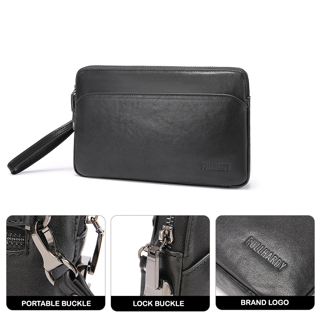 Tas Genggam Pouch Kulit - BLCK 2108-3