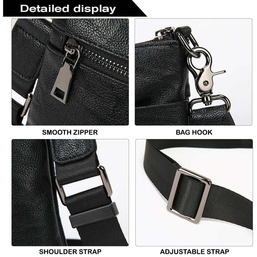 Tas Selempang Kulit - BYNSP 30667 BL