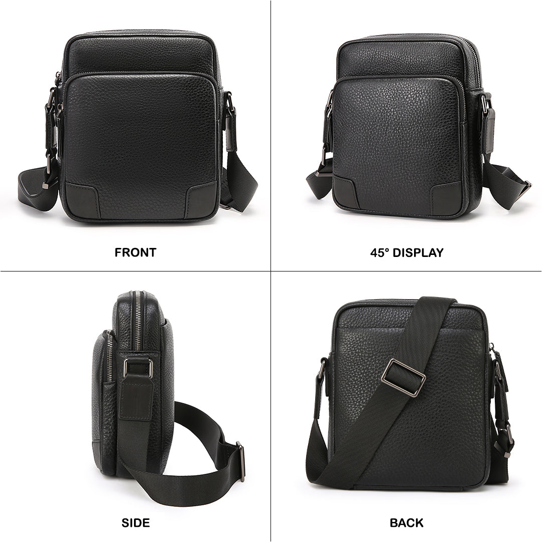 Tas Selempang Kulit - BLSP 92083-30 BL