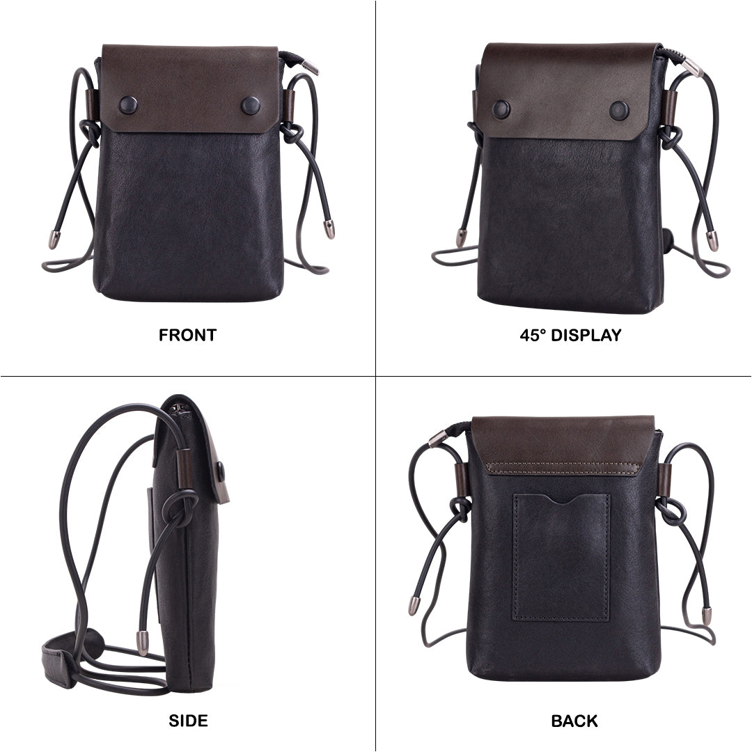 Tas Selempang Kulit - BLSP 8234 BL