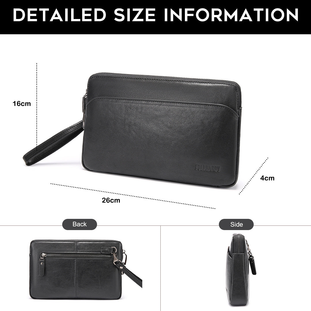 Tas Genggam Pouch Kulit - BLCK 2108-3