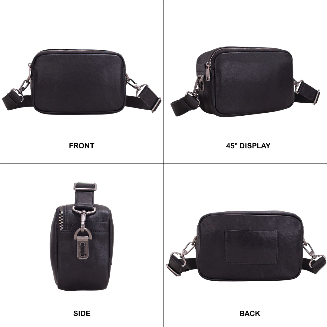 Tas Selempang Kulit - BLSP 8211 BL