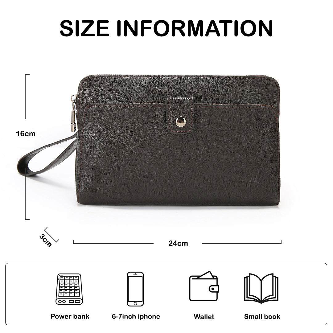 Tas Genggam Pouch Kulit - BYNCK 30373