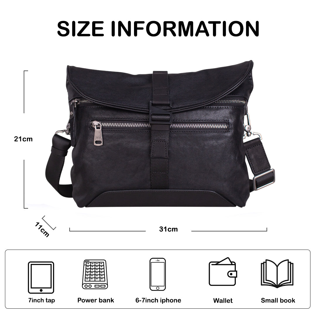 Tas Genggam Pouch Kulit - BLCK 8188 BL