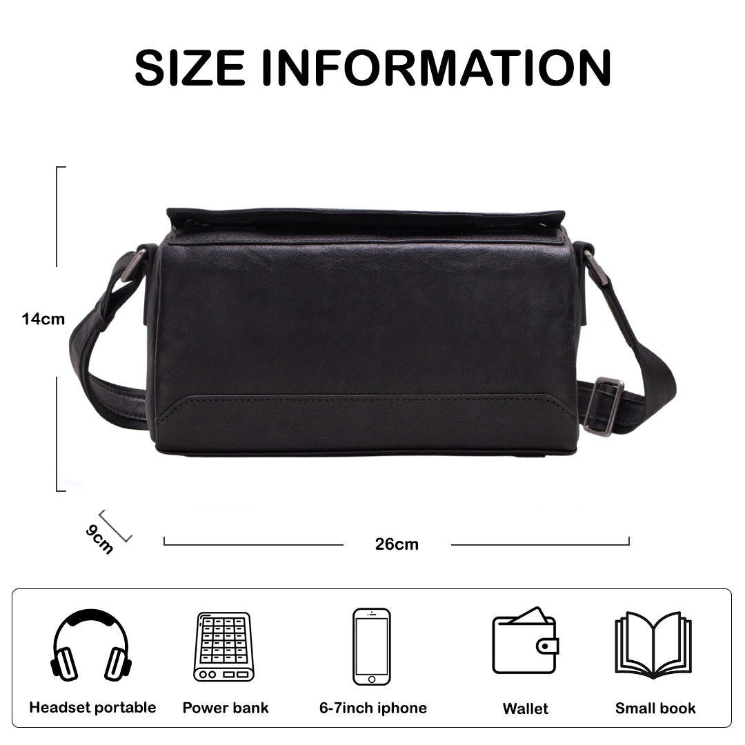 Tas Selempang Kulit - BLSP 8251 BL