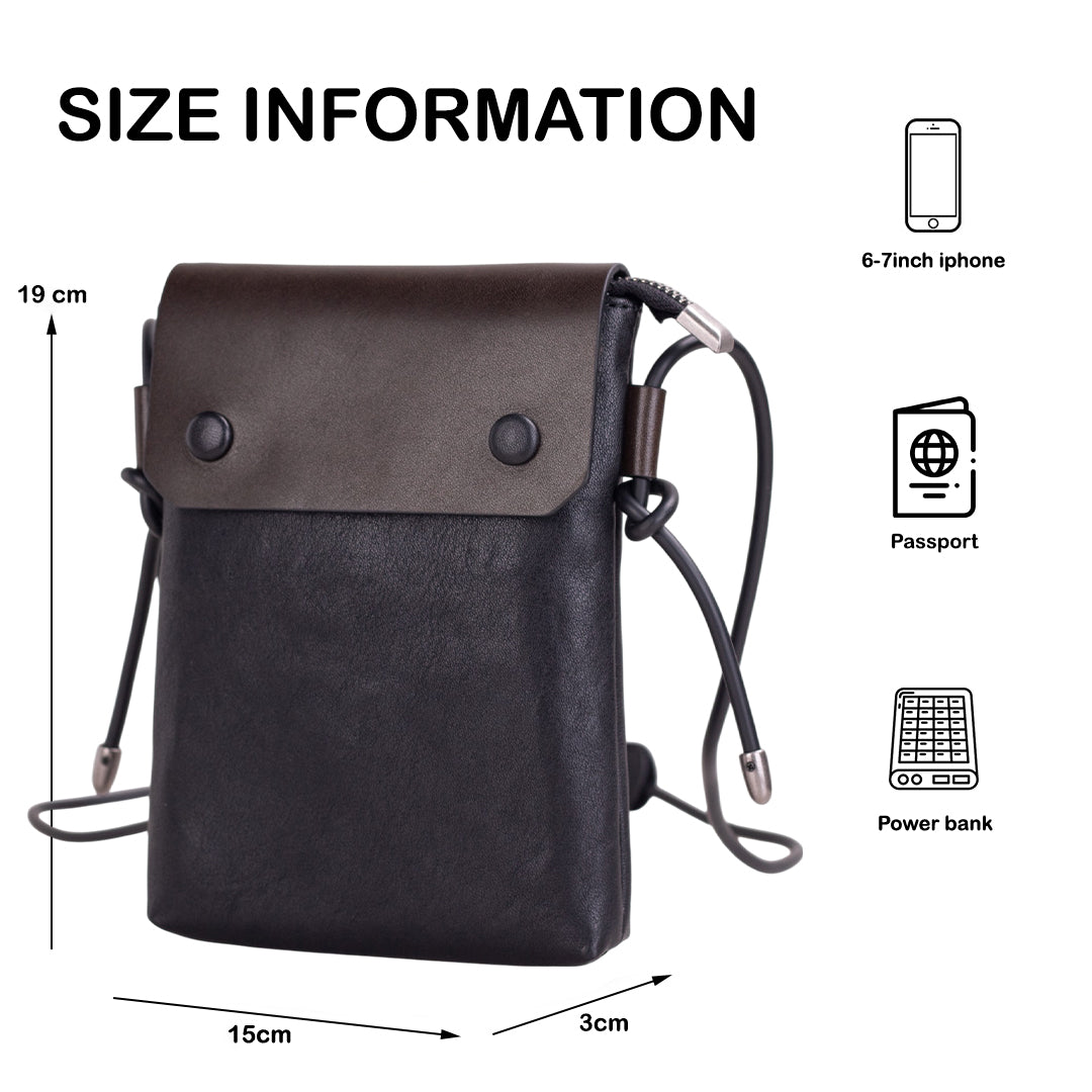 Tas Selempang Kulit - BLSP 8234 BL