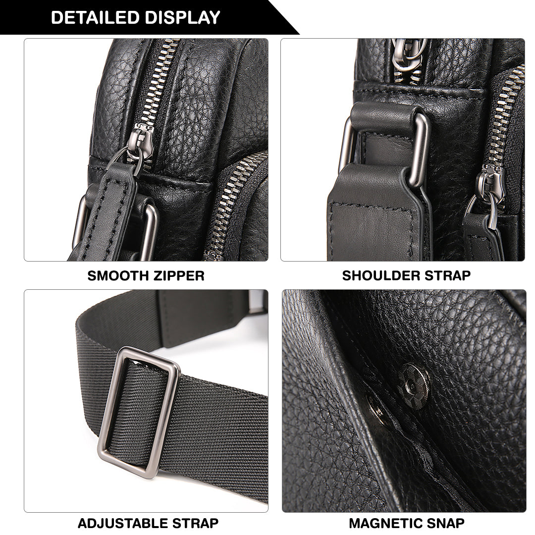 Tas Selempang Kulit - BLSP 92083-30 BL