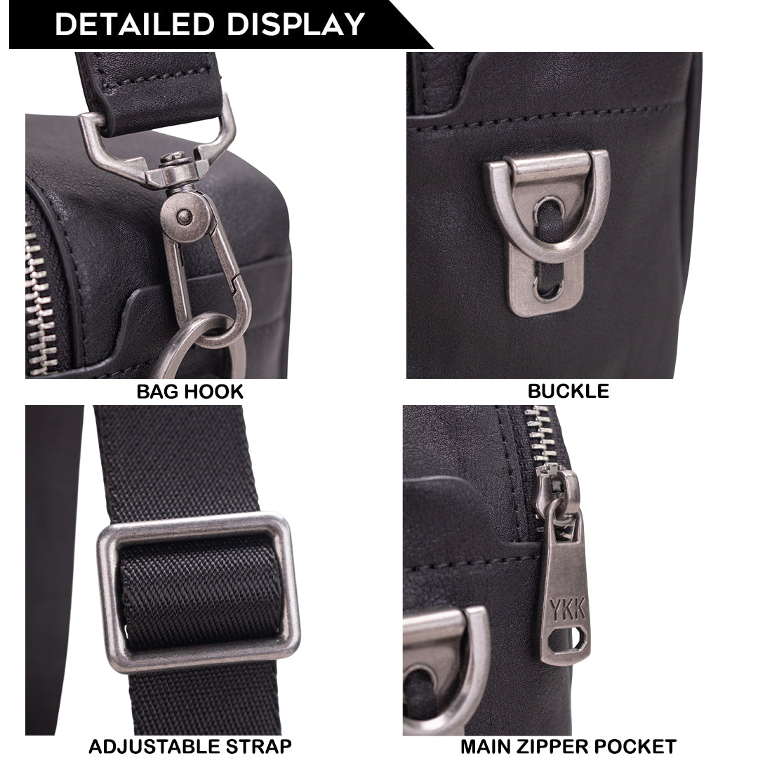 Tas Selempang Kulit - BLSP 8211 BL