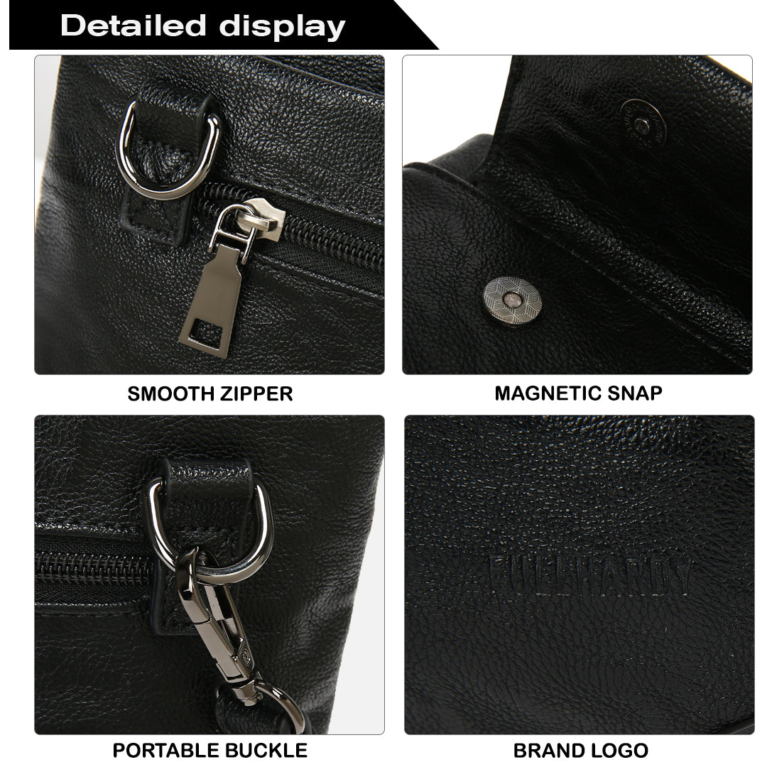 Tas Genggam Pouch Kulit - BYNCK 30659 BL