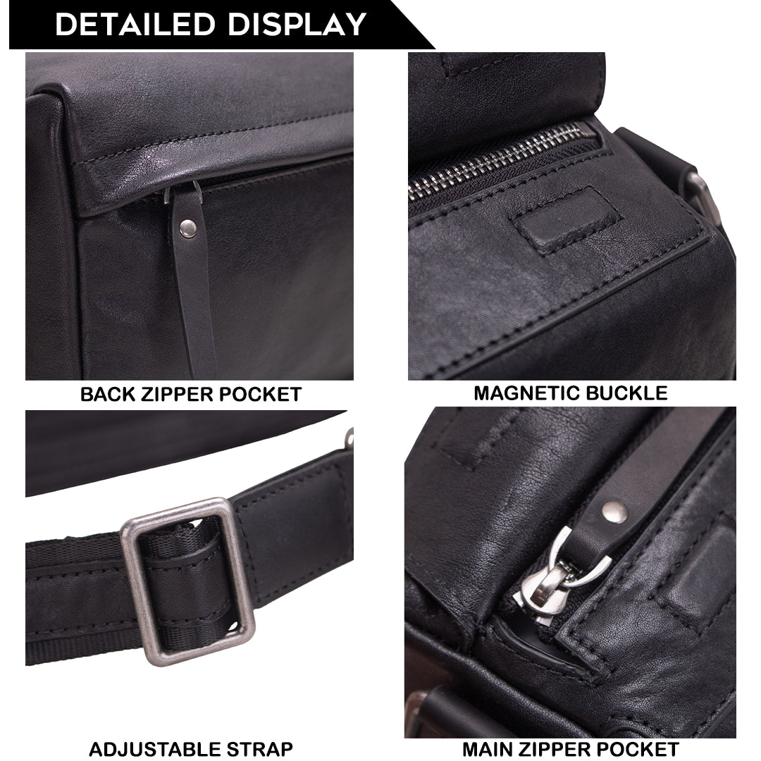 Tas Selempang Kulit - BLSP 8251 BL