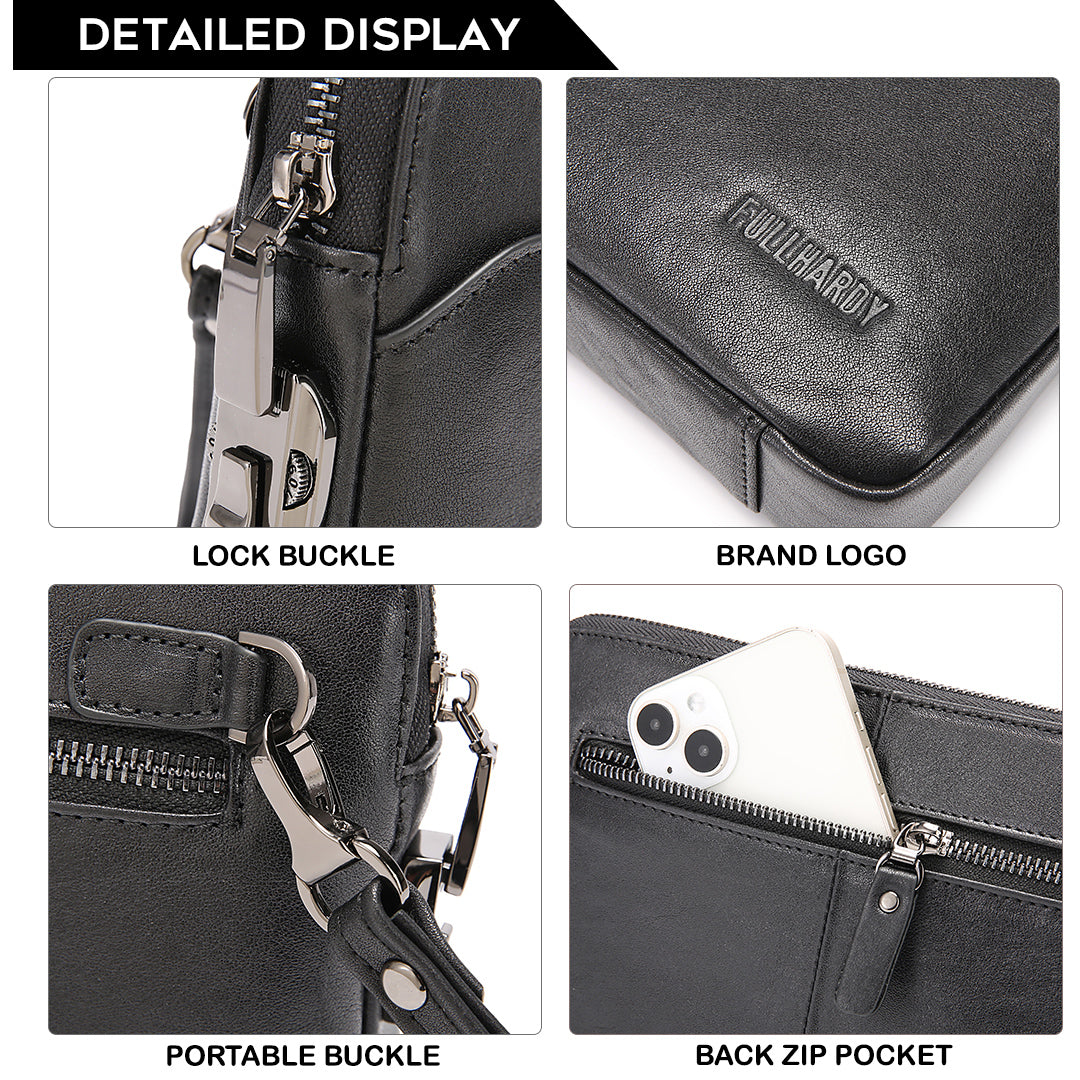 Tas Genggam Pouch Kulit - BLCK 2108-3