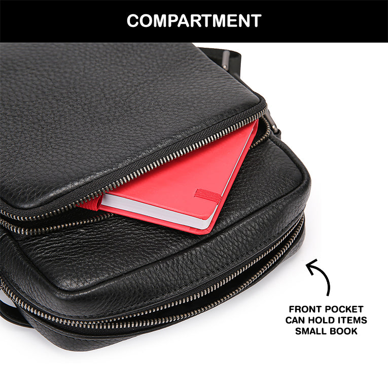 Tas Selempang Kulit - BLSP 92083-30 BL