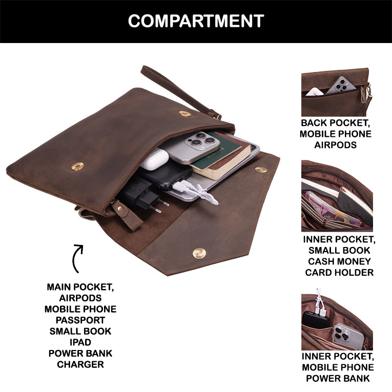 Tas Genggam Pouch Kulit - FKCK 200402