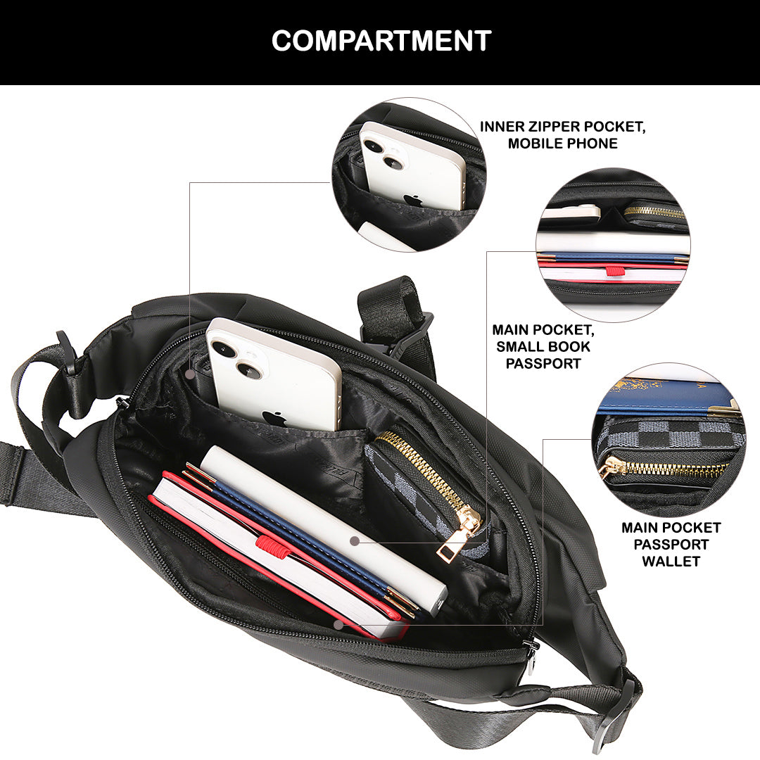 Tas Selempang Polyester - PLWBA 338 BL