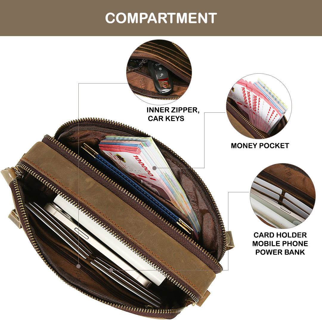 Tas Genggam Pouch Kulit - FKCKH 220604