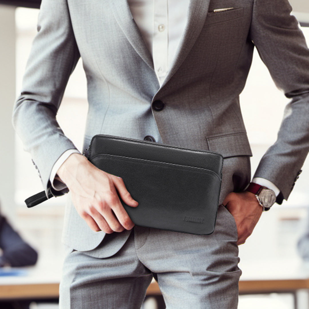 Tas Genggam Pouch Kulit - BLCK 2108-3