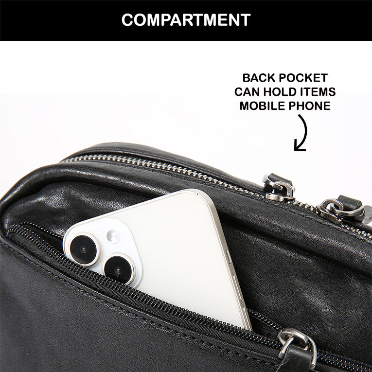 Tas Selempang Kulit - BLSP 210913 BL