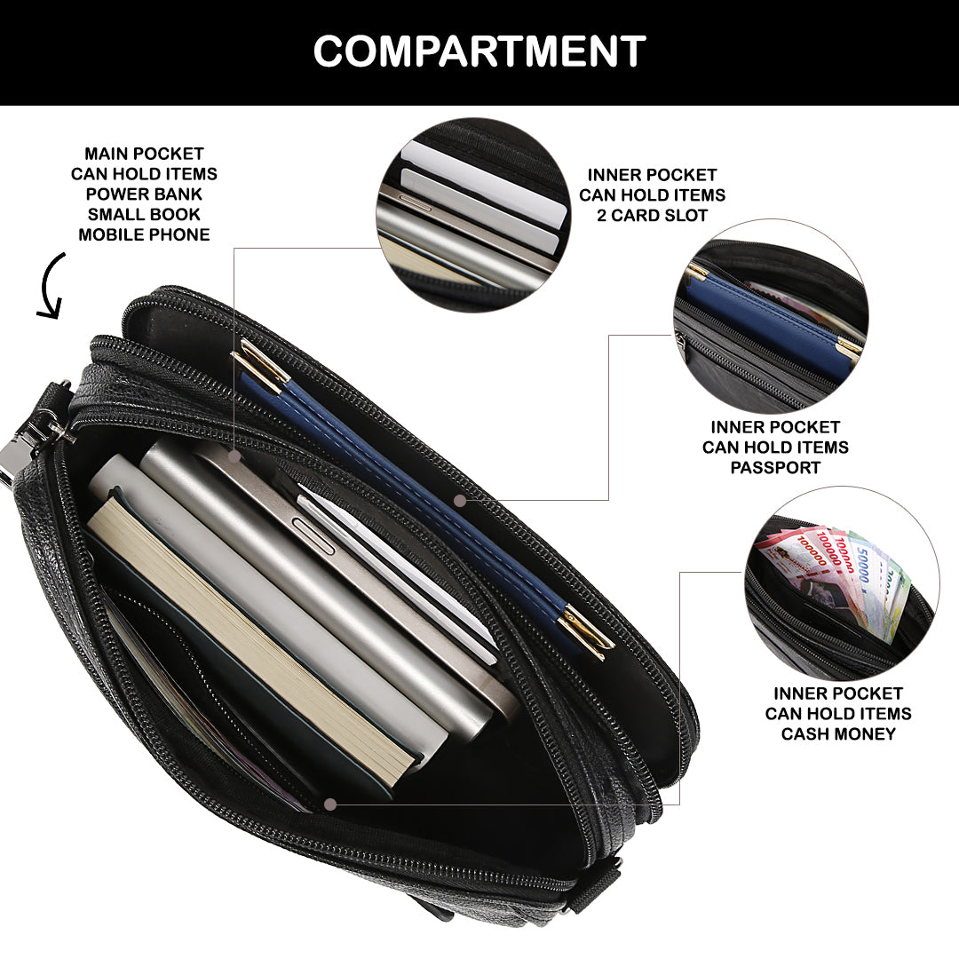 Tas Genggam Pouch Kulit - BYNCK 30675