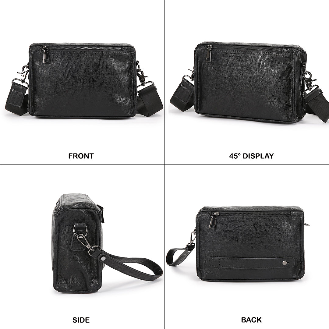 Tas Selempang Kulit - BYNSP 30679 BL