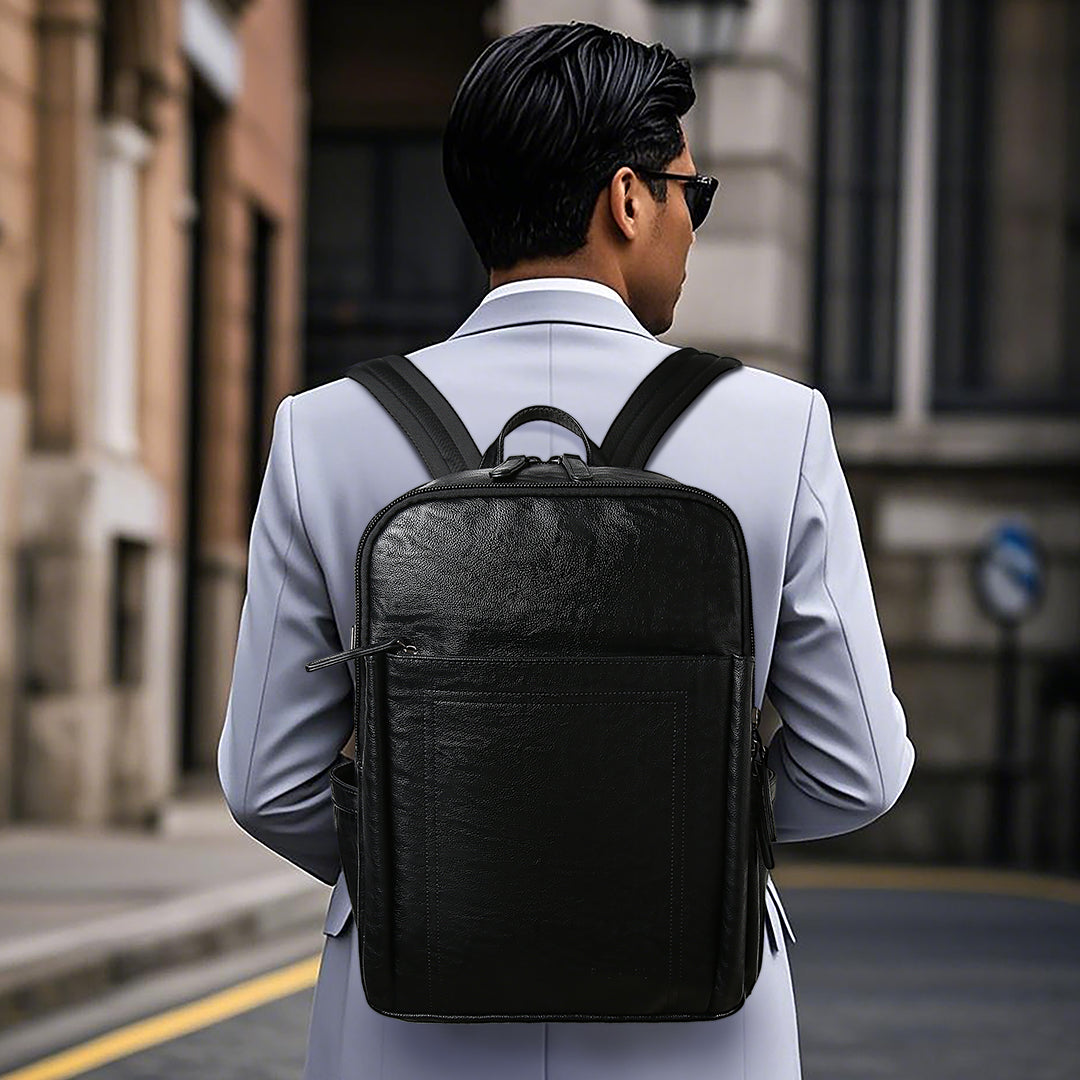 Tas Ransel Kulit - BYNR 16369 BL