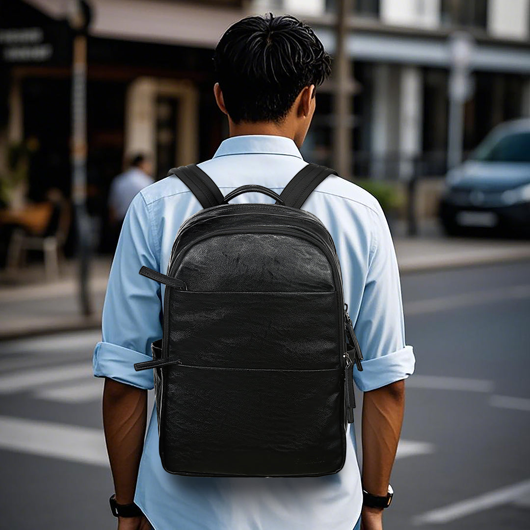 Tas Ransel Kulit - BYNR 16587 BL