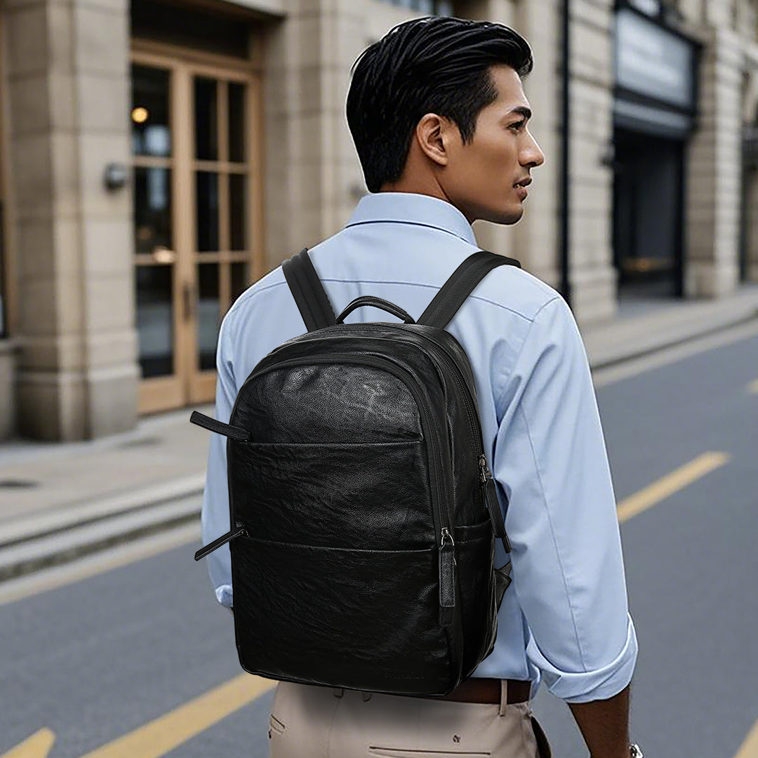 Tas Ransel Kulit - BYNR 16587 BL