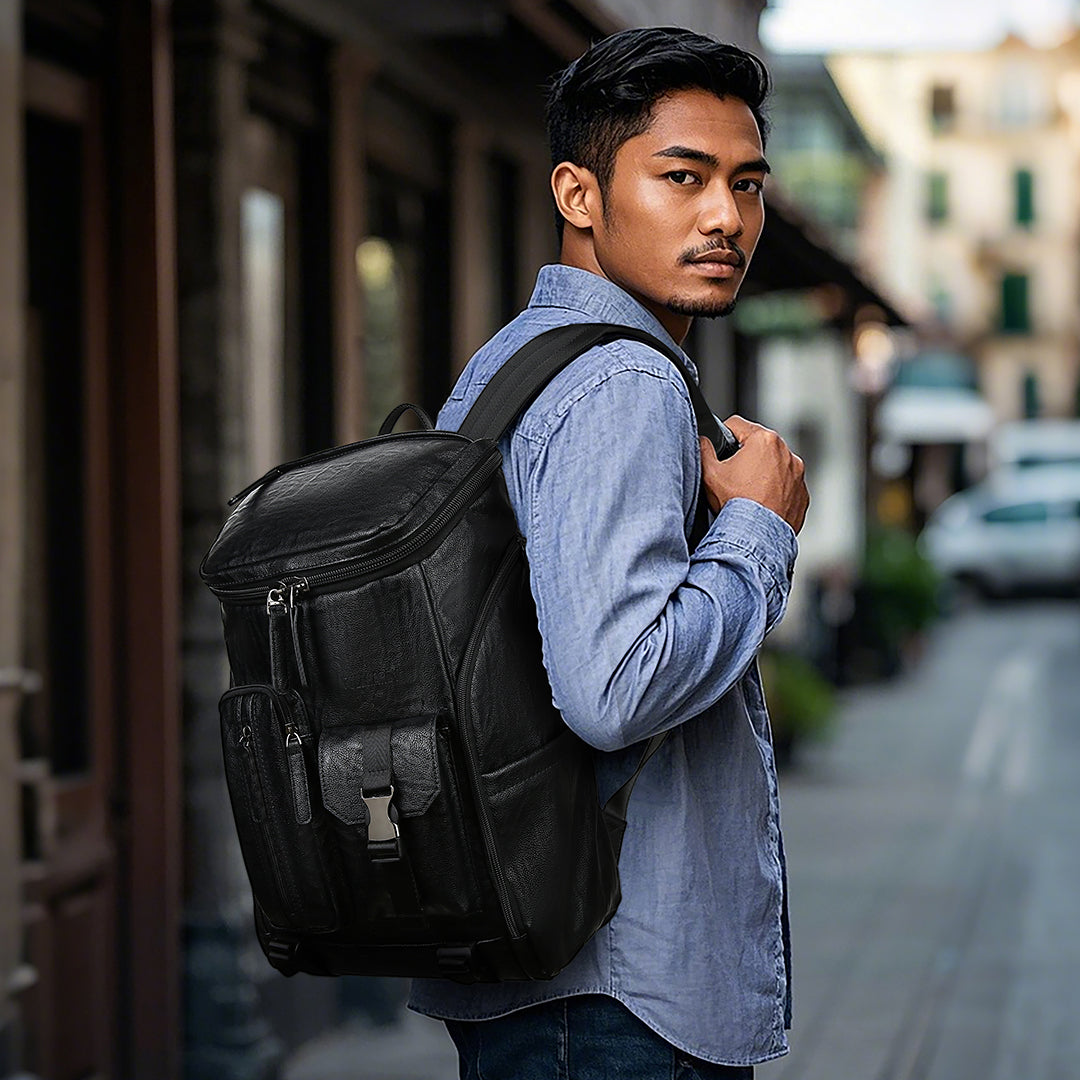 Tas Ransel Kulit - BYNR 16793 BL