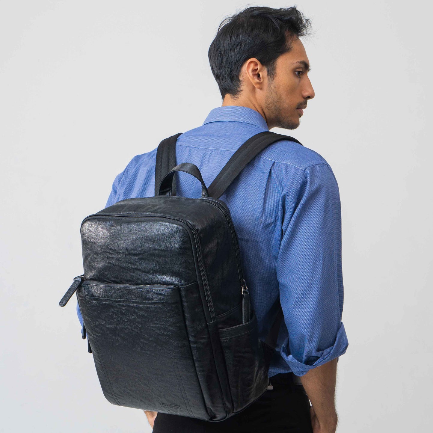 Tas Ransel Kulit - BYNR 16369 BL