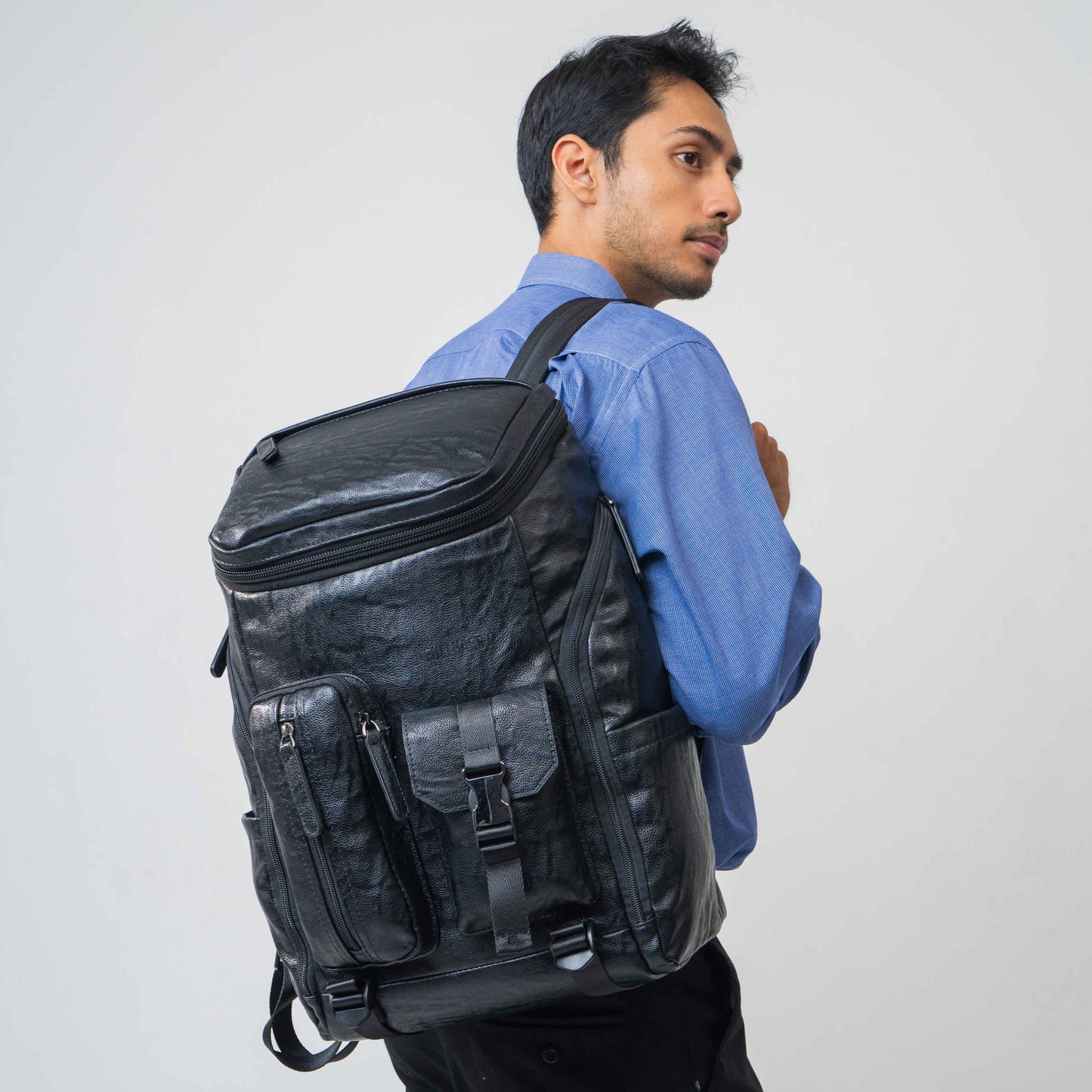 Tas Ransel Kulit - BYNR 16793 BL