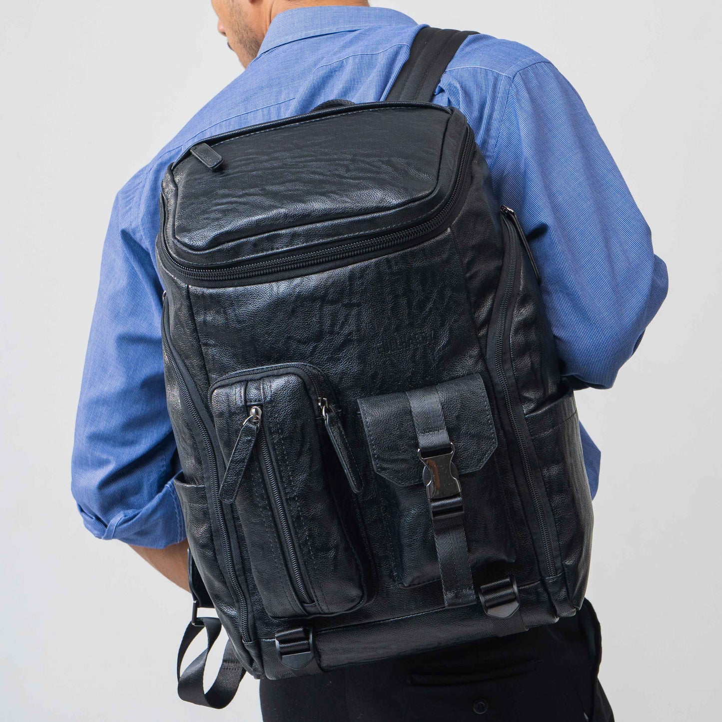 Tas Ransel Kulit - BYNR 16793 BL