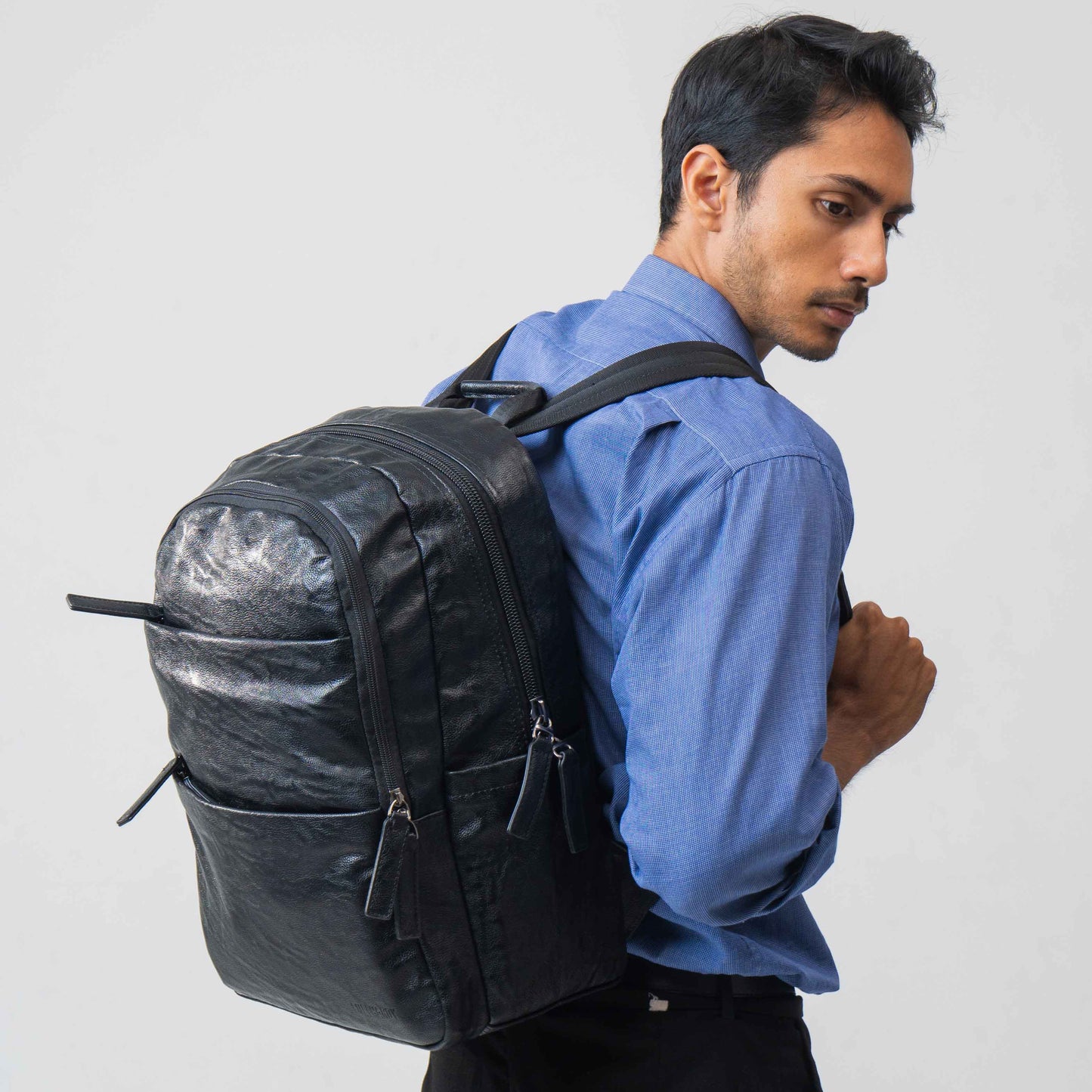 Tas Ransel Kulit - BYNR 16587 BL