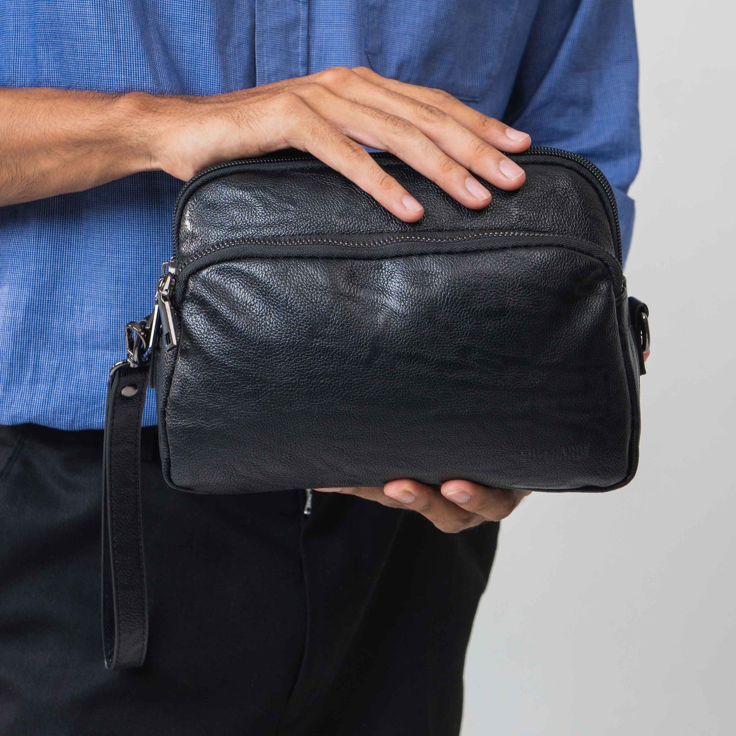 Tas Genggam Pouch Kulit - BYNCK 30658