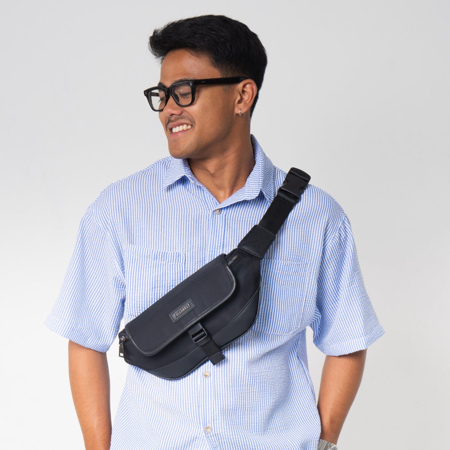 Tas Selempang Nylon - NYLWB 2332-1 BL