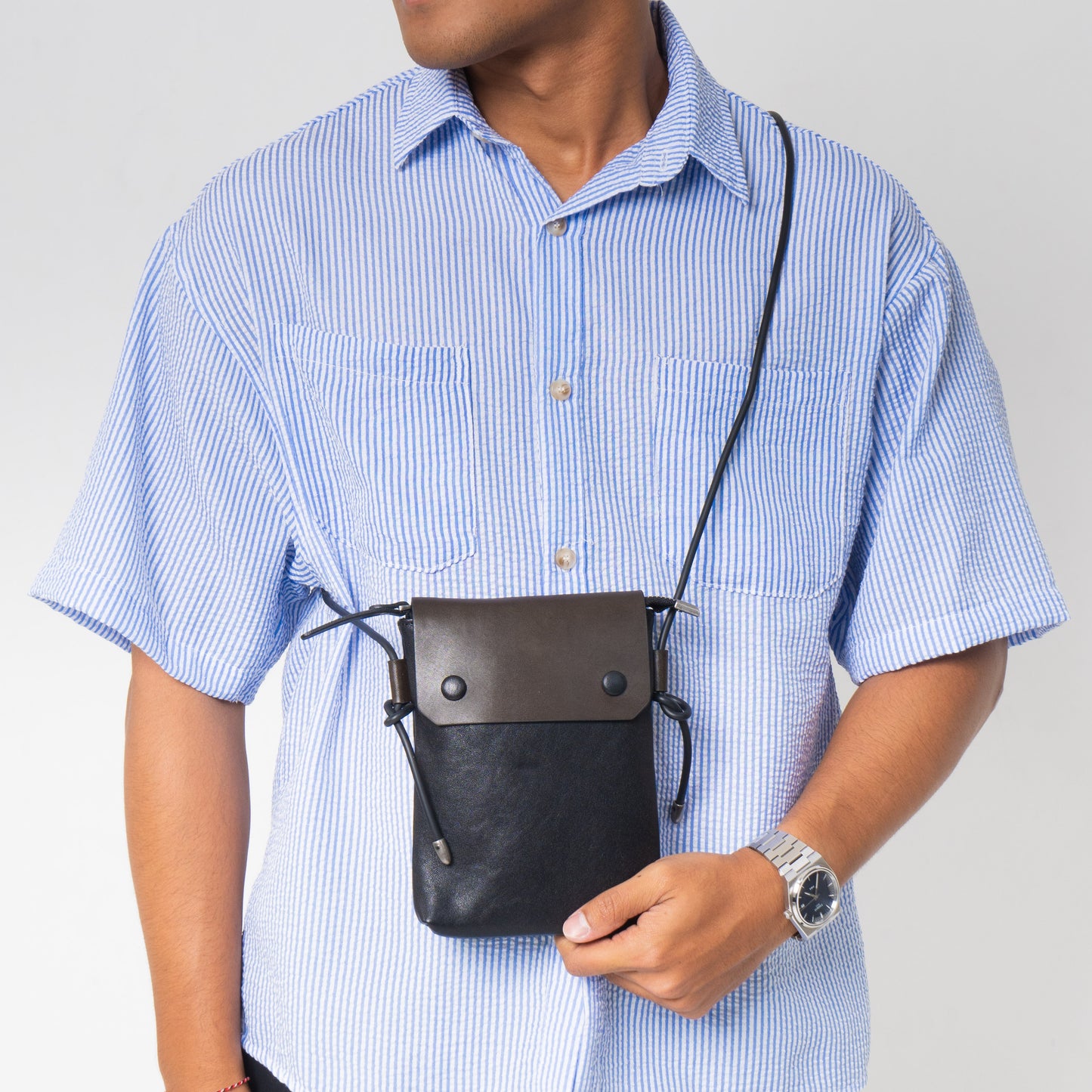 Tas Selempang Kulit - BLSP 8234 BL