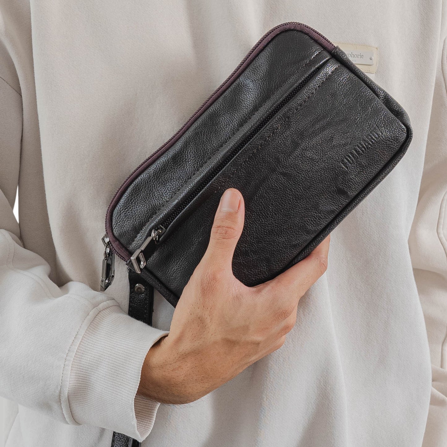 Tas Genggam Pouch Kulit - BYNCK 30332