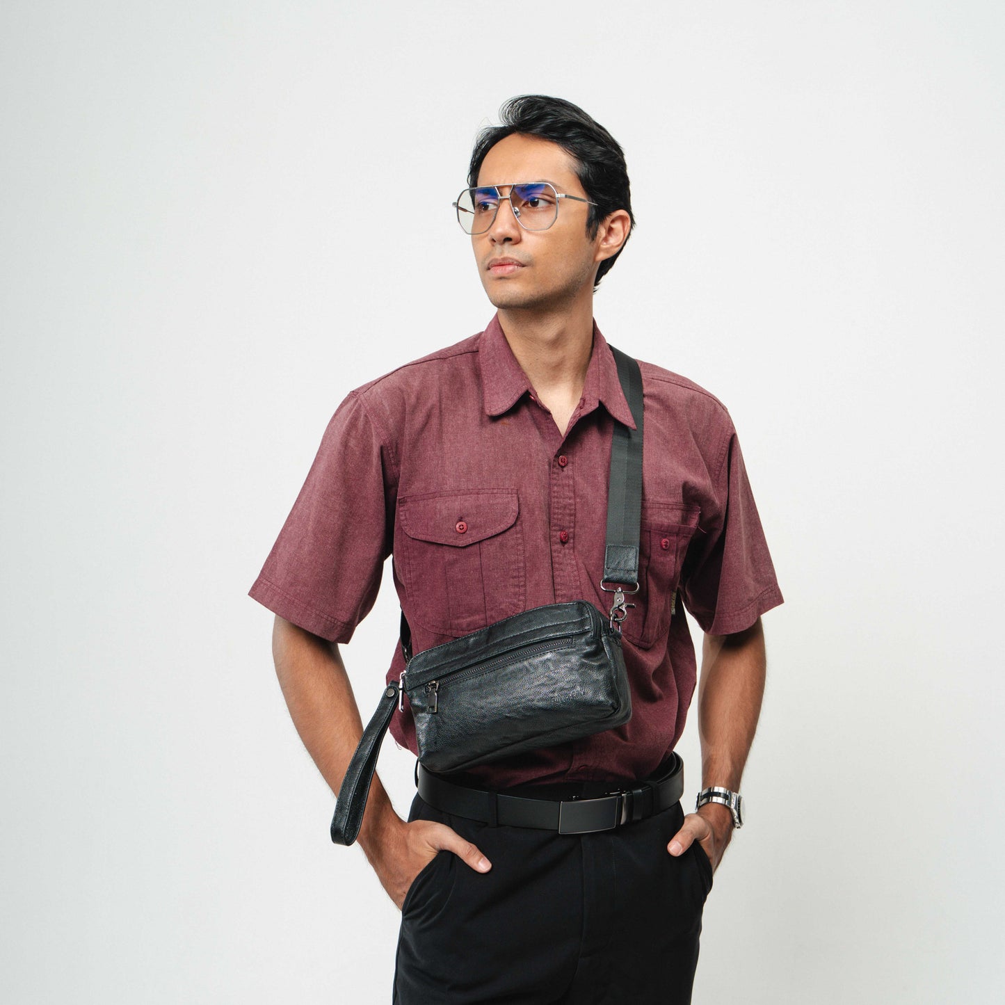 Tas Genggam Pouch Kulit - BYNCK 30675