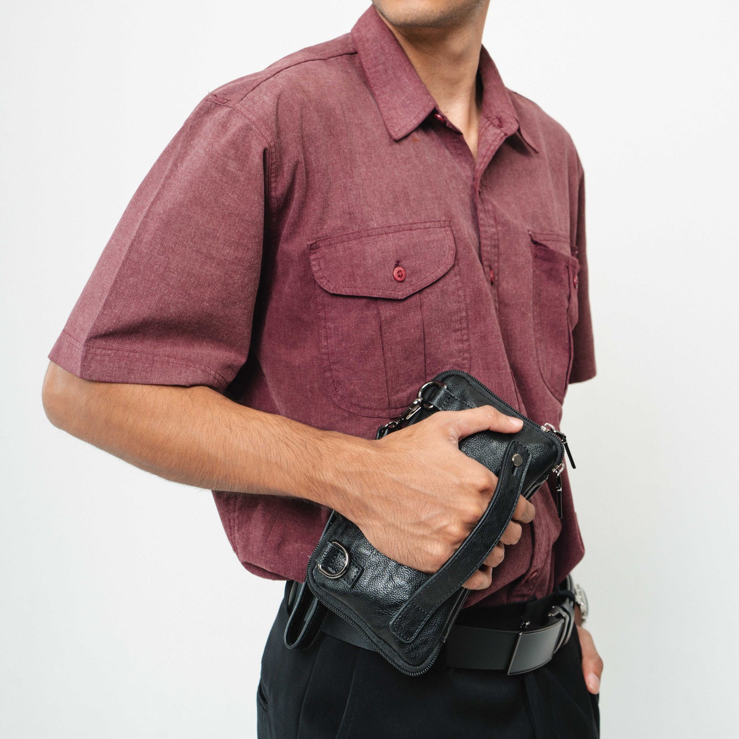 Tas Genggam Pouch Kulit - BYNCK 30529