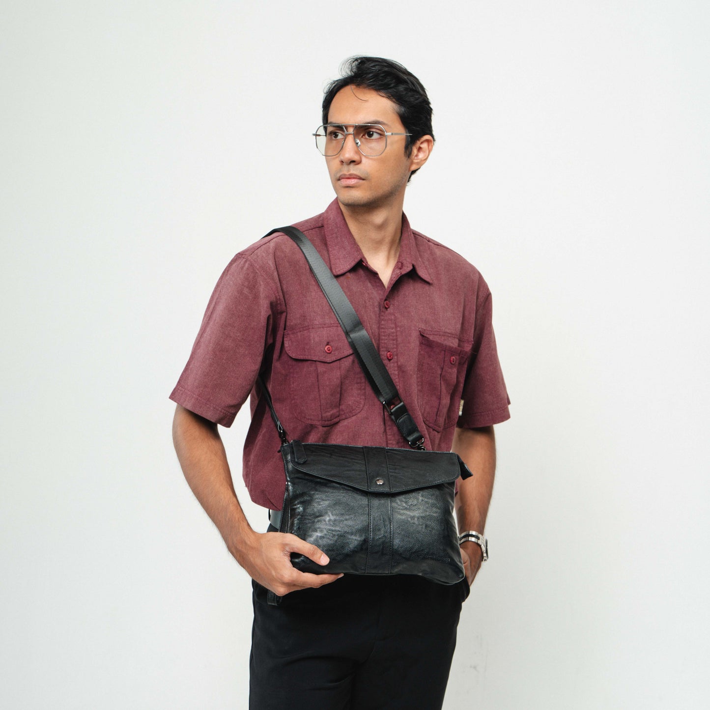 Tas Genggam Pouch Kulit - BYNCK 327