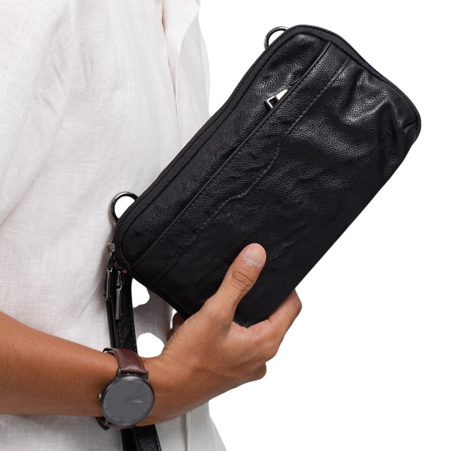 Tas Genggam Pouch Kulit - BYNCK 30630