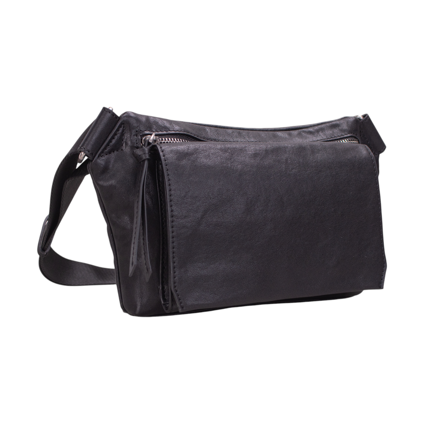 Tas Selempang Kulit - BLWB 8972 BL