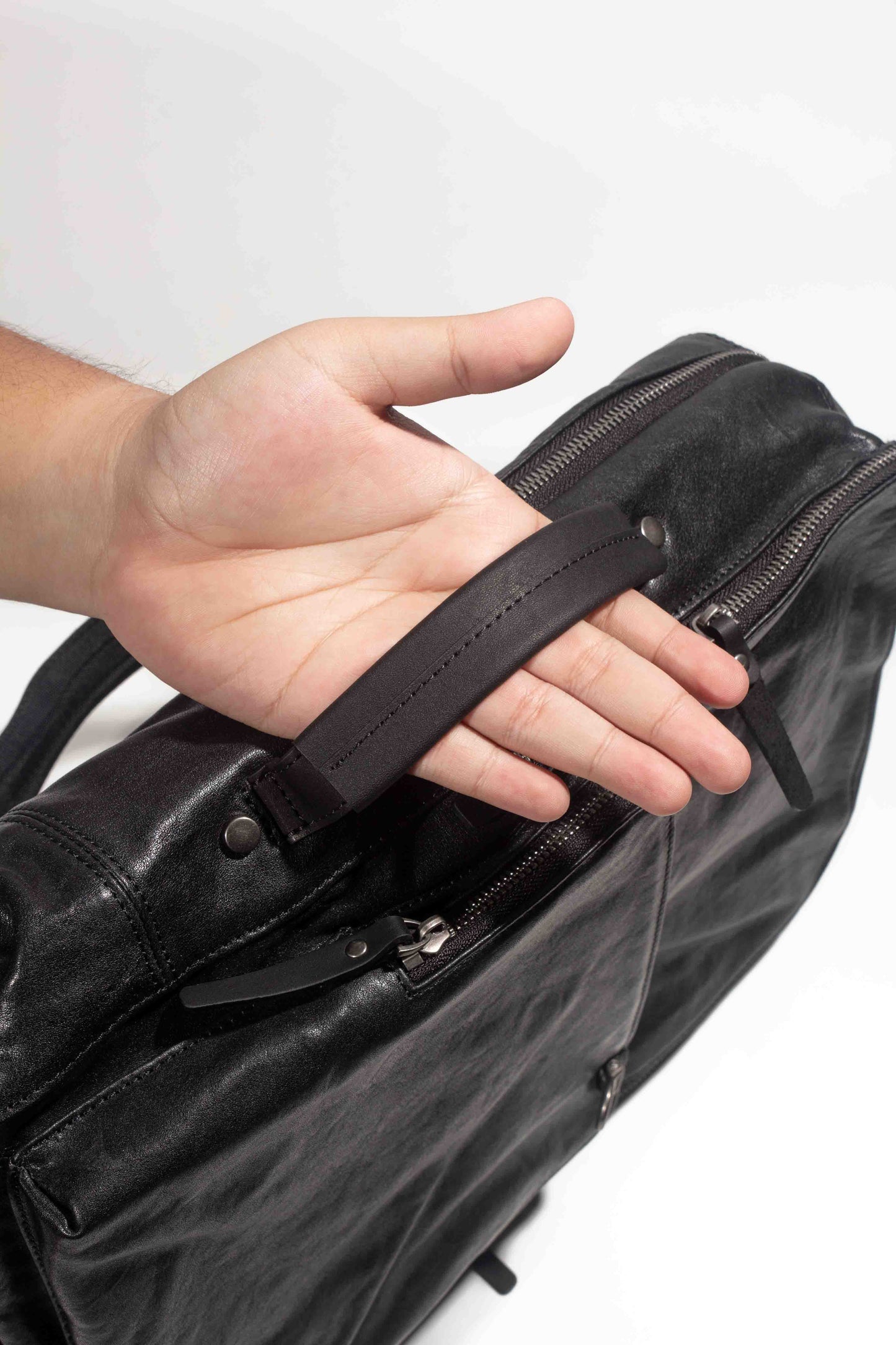 Tas Ransel Kulit - BLRH 005 BL