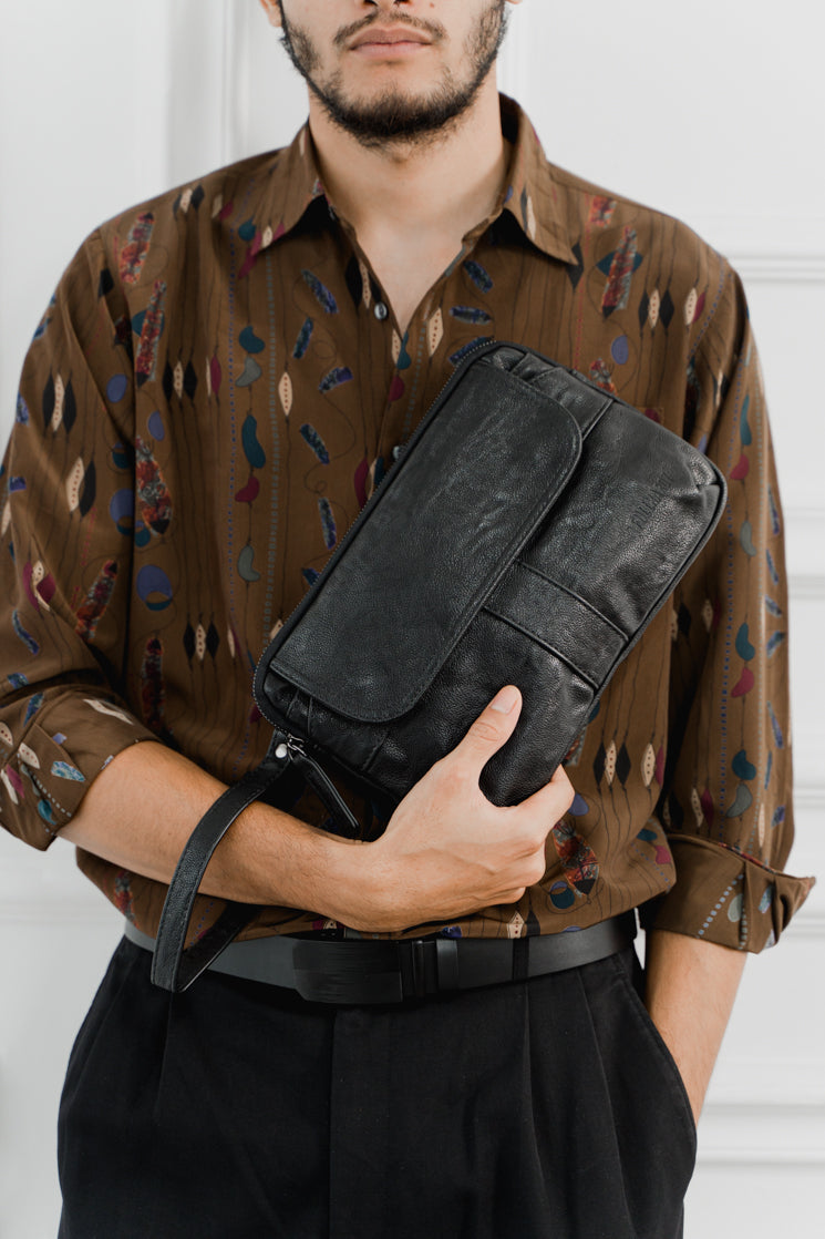 Tas Genggam Pouch Kulit - BYNCK 30003