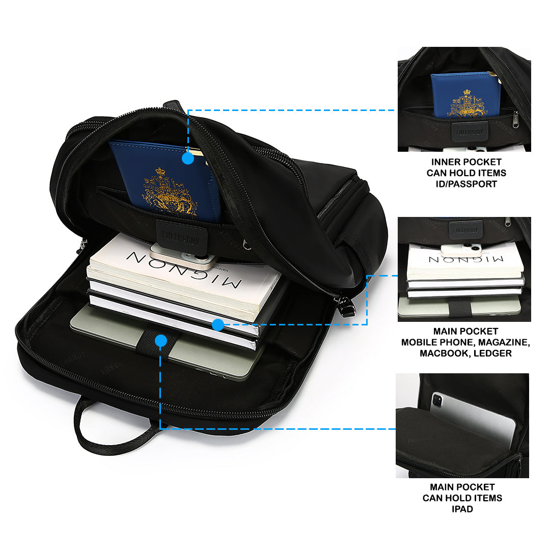 Tas Ransel Nylon - NYLR 16778 BL