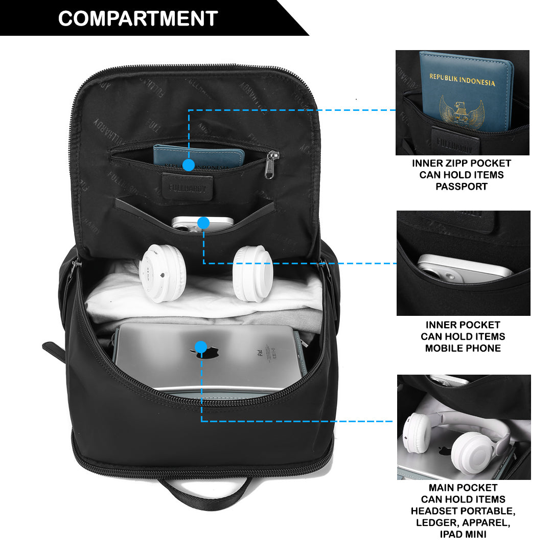 Tas Ransel Nylon - NYLR 16826 BL