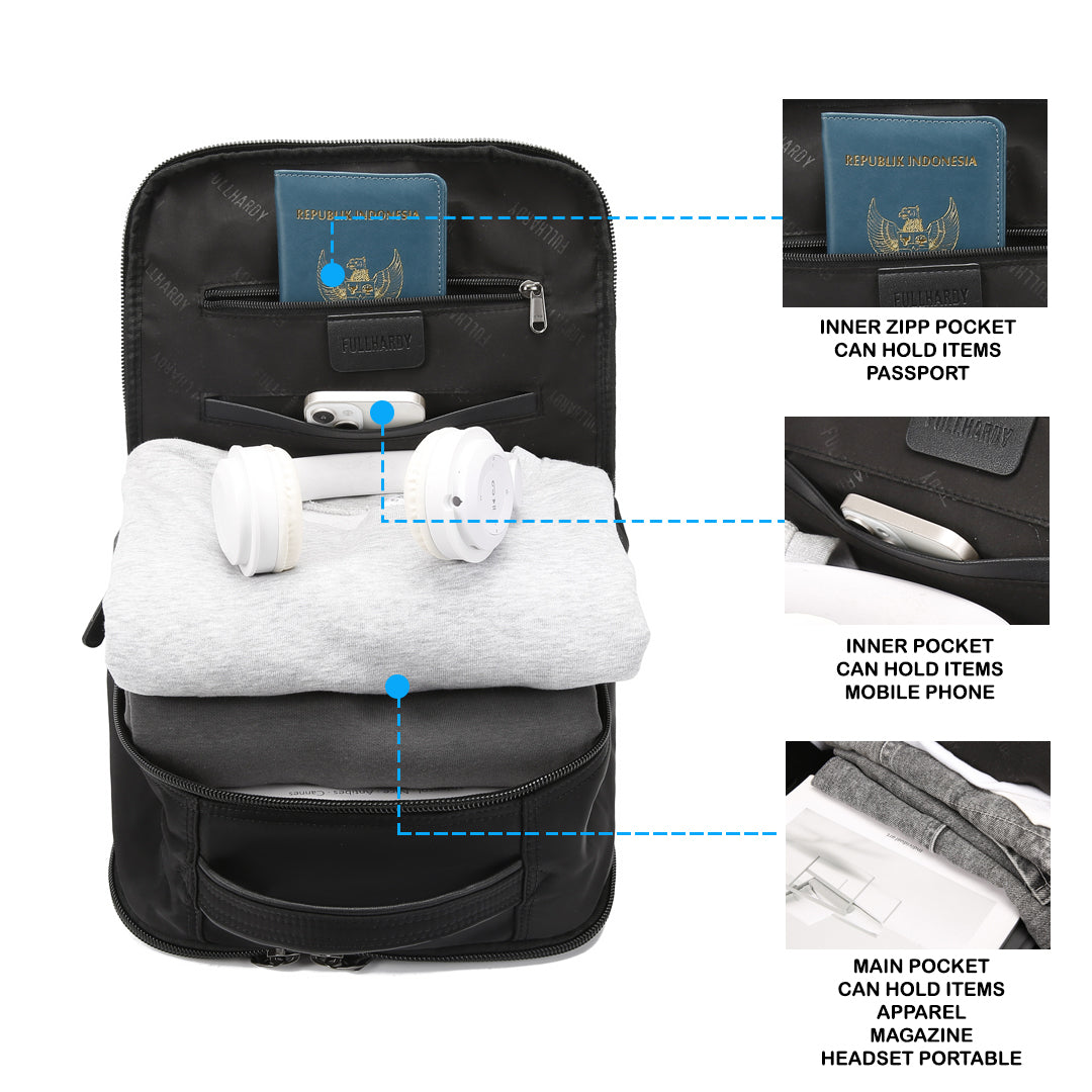 Tas Ransel Nylon - NYLR 16853 BL