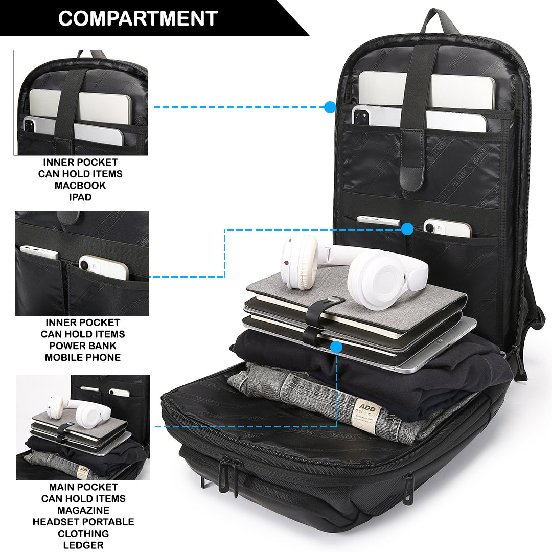 Tas Ransel Polyester - PLR 3667 BL