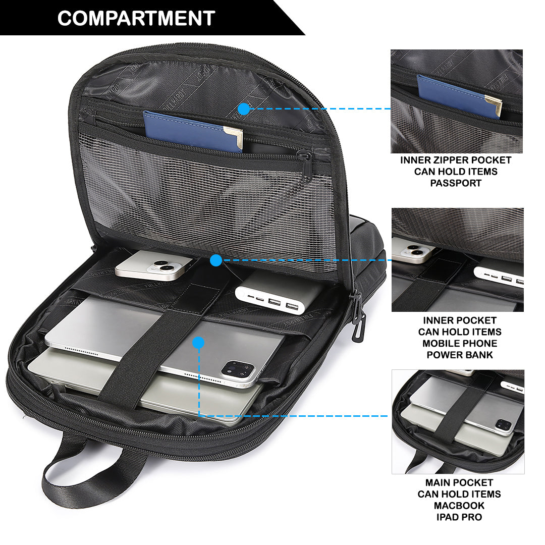 Tas Ransel Polyester - PLR 51177S BL