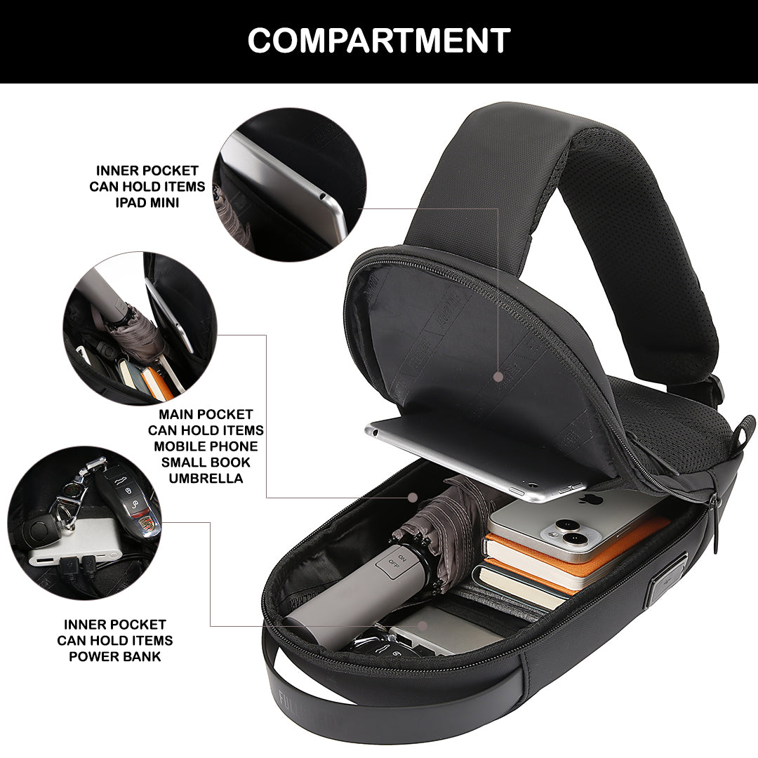 Tas Selempang Polyester - PLSK 1227 BL